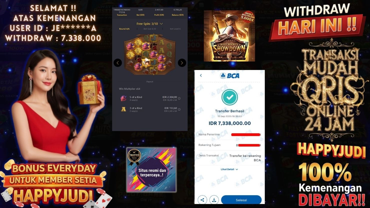 HAPPYJUDI JACKPOT SLOT WILD BOUNTY SHOWDOWN